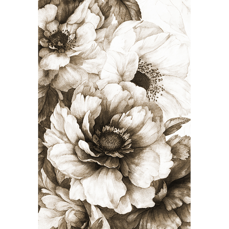 Bloemen in sepia